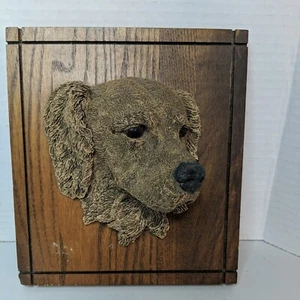 VtgKennel Favorites Wall Plaque "Golden Retriever" 1983 Dog Bust Aus-Ben Studios - Picture 1 of 8