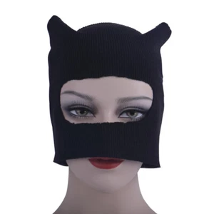 2022 The Batman Catwoman Face Masks Hood Cosplay Superhero Halloween Masks Props - Picture 1 of 11