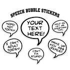 SpeechBubble Custom Personalized Name Decal Sticker Lettering Laptop