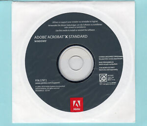 New Adobe Acrobat X Standard CD and Key/Serial Number