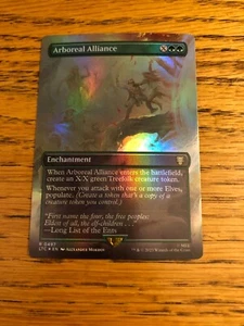 Magic MTG Arboreal Alliance 497 FOIL Borderless Lord of the Rings NM+ - Picture 1 of 1