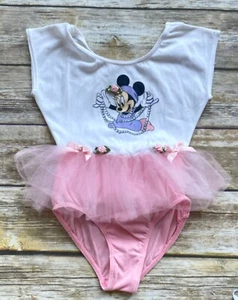 The Disney Store Girls Minnie Mouse Bodysuit Ballerina TuTu Bows Flowers 8 / 10 - Picture 1 of 6