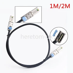 New 1M/2M Mini SAS 26P SFF-8088 to SFF-8088 Data RAID HBA Server Cable 6Gp/s - Picture 1 of 7