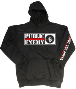 Enemigo público. SUDADERA CON CAPUCHA. Power To The People... Don't Believe The Hype - Imagen 1 de 2