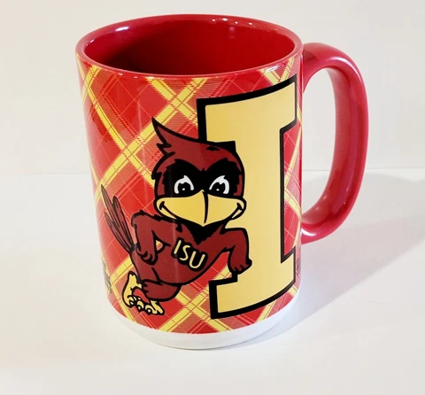 IOWA STATE CYCLONES Coffee Mug - Ceramic Mug - Cyclones - Old School Mascot -NEW Cover