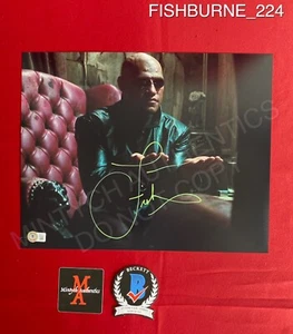 Laurence Fishburne autographed signed 11x14 photo The Matrix Morpheus Beckett - Picture 1 of 2