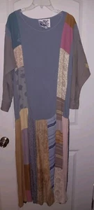 Vintage 80er Donna Jessica Art to Wear Maxikleid Größe 1 (Small) gemischter Druck - Bild 1 von 7