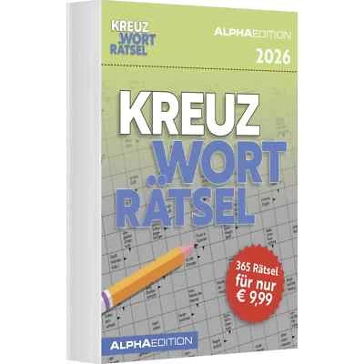 ALPHA EDITION GMBH Das tägliche Kreuzworträtsel 2026 - Tagesabreißkalender Abreiskalender 12 x 16