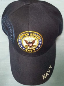 ADJUSTABLE UNITED STATES NAVY HAT CAP MILITARY OFFICIAL LICENSED HEADWEAR - Imagen 1 de 6