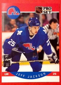 90/91 Quebec Nordiques Jeff Jackson NHL Hockey Pro Set #249 Card + Rangers Leafs - Picture 1 of 2