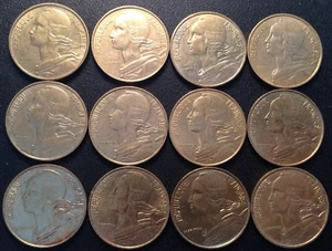 France - Vème République - lot de x12 10 centimes Marianne 1970 à 1998 QUALITE ! - Imagen 1 de 2