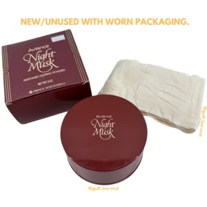 VTG Prince Matchabelli Aviance Night Musk Dusting Perfumed Dusting Powder - 4 OZ - Picture 1 of 13