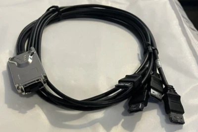  SAS/SATA II Multilane Infiniband Cable (SFF-8470), 2m to 4xeSATA - Image 1 of 4