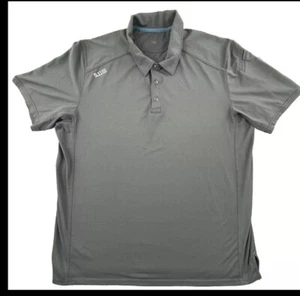 5.11 Tactical Polo Shirt Mens Large Gray Utility Instructor Military Workwear - Picture 1 of 7