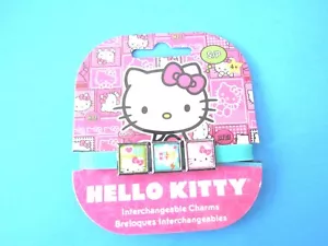 Hello Kitty von Sanrio austauschbares Armband 3 Charms S/P 4+ NEU - Bild 1 von 1