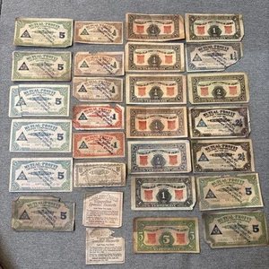 Gran Lote de 28 Cupones de Beneficio Mutuo y Otros Años 20 Más Probables - Ver Descripción - Imagen 1 de 13