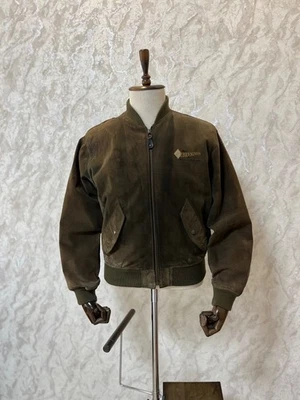CHEVIGNON flying wear suede leather jerkin bomber jacket brown vintage size M - Image 1 of 4