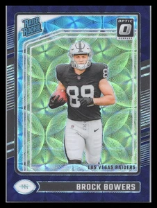 2024 Donruss Optic #215 Brock Bowers Purple Scope Rated Rookie Las Vegas Raiders - Picture 1 of 2