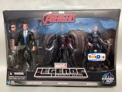 Marvel Legends ESCUDO 3 Pack SELLADO Agente Coulson Nick Fury Maria Hill Vengadores Foto 1 de 4