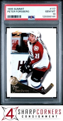 Cumbre 1995 #117 Peter Forsberg Avalanche Hof Pop 2 PSA 10 Foto 1 de 3