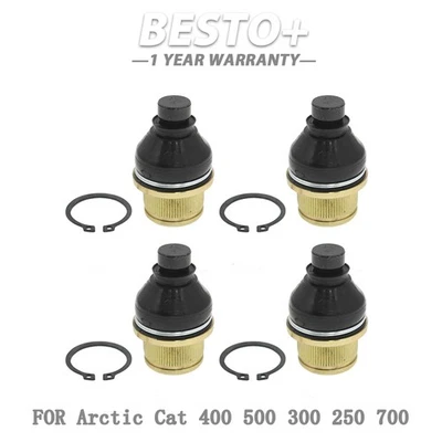 4 Pack Ball Joint For Arctic Cat 0405-483 400 500 300 250 700 Upper Lower - Imagem 1 de 4