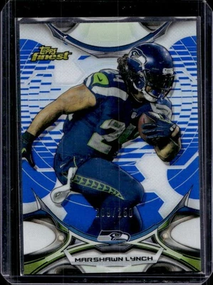 2015 Finest Marshawn Lynch Blue Refractor #209/250 Seahawks - Image 1 of 2