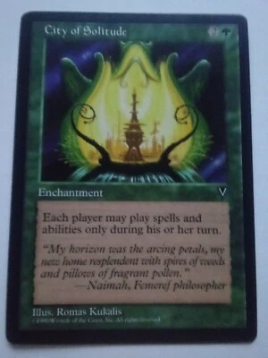 MTG Magic the Gathering English City of Solitude 1996 Visions NM - Image 1 of 4