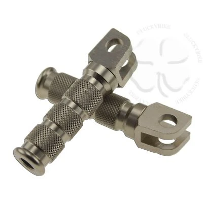 Juego de estriberas delanteras deportivas Titan para Suzuki GSXR GSF 600 750 par de pilotos redondos Foto 1 de 2