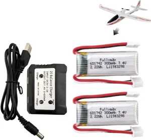 7.4V 300mAh Lipo Battery for WLTOYS F959 XK DHC-2 A600 A700 A800 A430 RC Drone - Picture 1 of 7