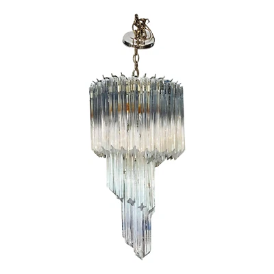 LÁMPARA ESPIRAL VINTAGE ITALIANA mediados de siglo CÁMARA VENINI MODERNA cristal Foto 1 de 4