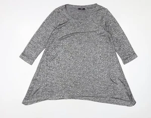 Wallis Womens Grey Polyester A-Line Size M Crew Neck Pullover - Picture 1 of 10