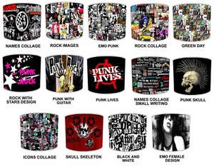 Punk Rock Bands Musik Lampenschirme Deckenleuchten Tischlampenschirme Pendelschirme - Bild 1 von 15