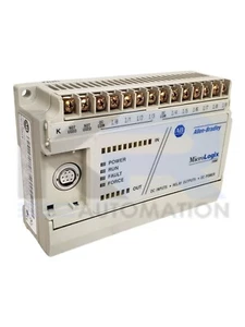 Procesador Allen Bradley 1761-L16BWB/C MicroLogix1000 PLC montaje de panel 24VDC - Imagen 1 de 8
