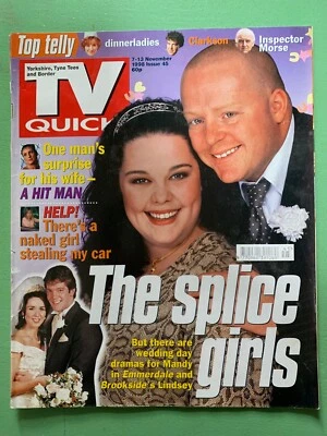 TV QUICK 7-Nov-1998 EMMERDALE Lisa Riley Victoria Wood Shauna Lowry Brookside UK - Image 1 of 3