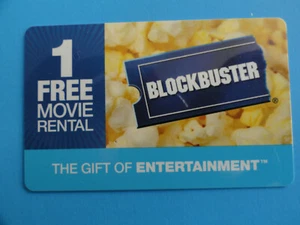 BLOCKBUSTER VIDEO GESCHENKKARTE 2010 " 1KOSTENLOSER FILMVERLEIH " - KEIN WERT AUF KARTE - Bild 1 von 2