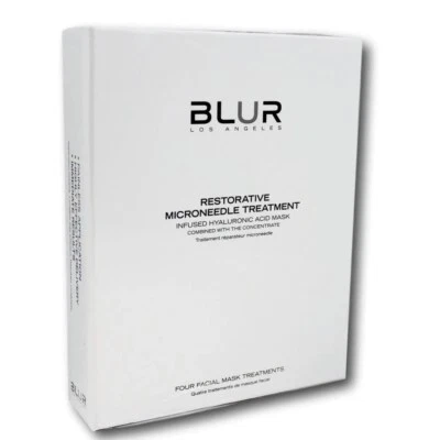BLUR Restorative Microneedle Skin Treatment Infused Hyaluronic Facial Mask X4 - Image 1 of 4
