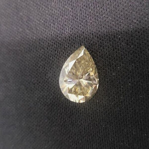 1.00 - 5.00 Carat Fancy Yellow Color Pear Cut Loose Moissanite For Ring