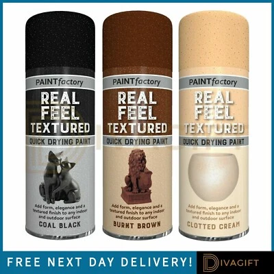 RAPIDE TEXTURED SPRAY PAINT REAL FEEL AEROSOL PRIMER MATT GLOSS WOOD METAL PLASTIC NEW