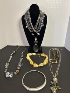 Assorted Collection of Chico's / Banana Republic / Sylca Brand Necklaces - Picture 1 of 9