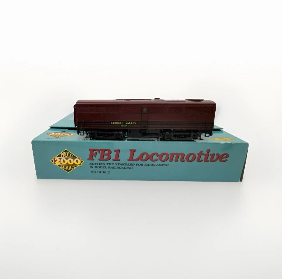 Proto 2000 Life-Like HO #549 Lehigh Valley DCC FB1 Diesel Loco Unit B   - Image 1 of 4