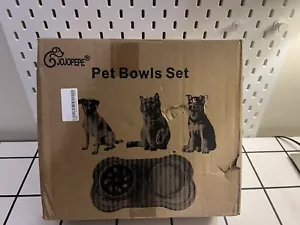 JOJOPEPE Pet Bowls Set  fast feeding & slow feeding Open box - Picture 1 of 4