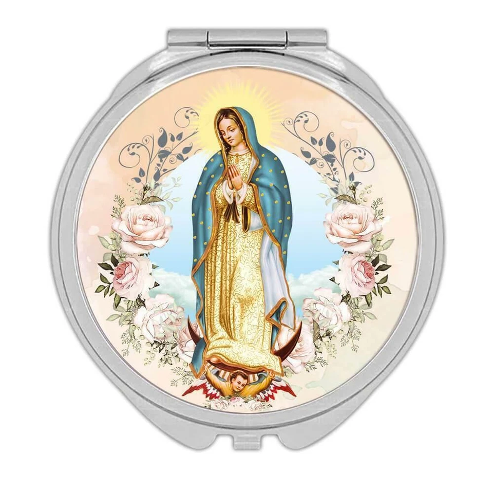 Gift Compact Mirror : Our Lady of Guadalupe Catholic Religious Virgin Saint Mary - Image 1 of 1
