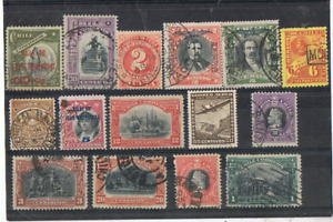 CHILE - Lot of old stamps.
