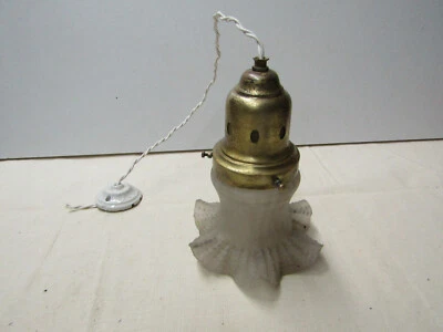 lustre ancien opaline 1900 - Photo 1/4