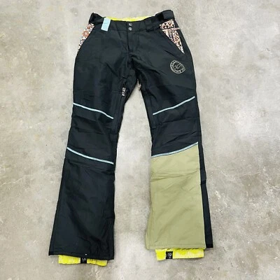 Pantalones Billabong para mujer pequeños esquí para nieve 10K negros prendas exteriores snowboard florales Foto 1 de 4