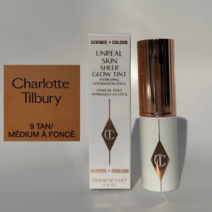Charlotte Tilbury 9 Tan Unreal Skin Sheer Glow Tint Foundation Stick New in Box - Picture 1 of 13