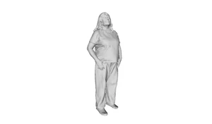 Printle O Femme 116--Older Overweight Woman Figure for Dioramas Train Sets - Picture 1 of 11