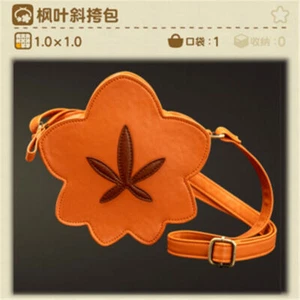 Animal Crossing Maple Leaf Shoulder Bag Handbag Orange Messenger Bag Purse Gift - Picture 1 of 4