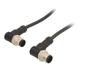 M12A08MR-12AMR-SBA05 Kabel: für Sensoren/Automaten PIN: 8 M12-M12 0,5m Stecker 3 - Picture 1 of 1