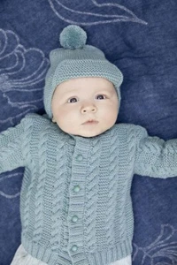 Lang Yarns CASHMERINO FOR BABIES AND MORE Knitting Guide Jacket - Picture 1 of 3